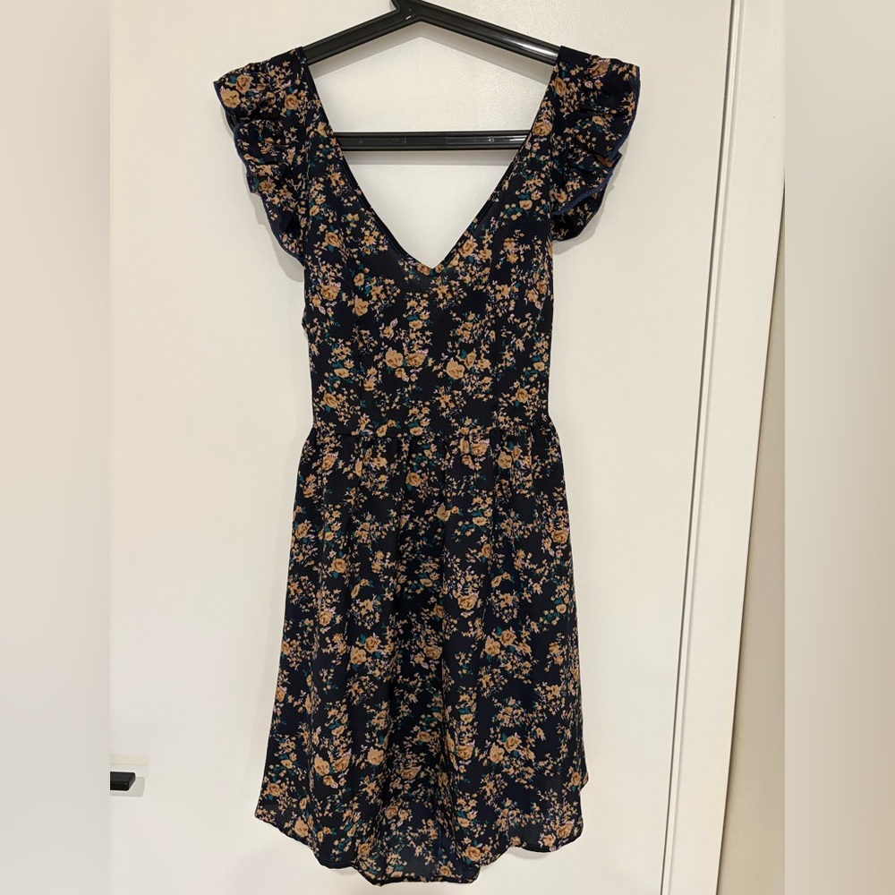 Cupshe Black Floral Mini Dress